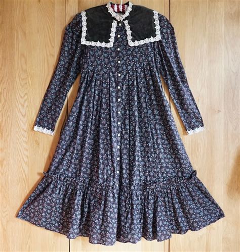 S S Gunne Sax Dress Edwardian Victorian Romantic Gem