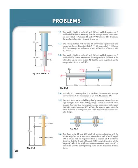 Chapter Beer Examples Problems Two Solid Cylindrical Rods Ab