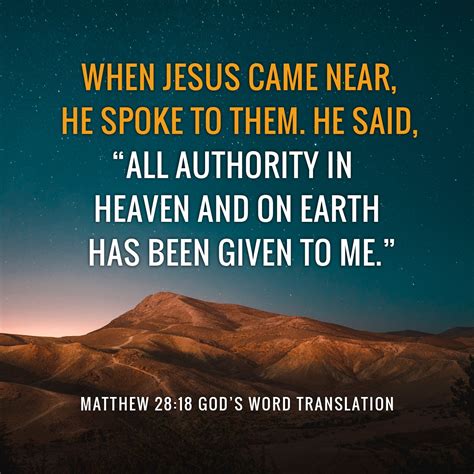 Comparing Matthew 2818 All Authority In Heaven And On Earth Gods