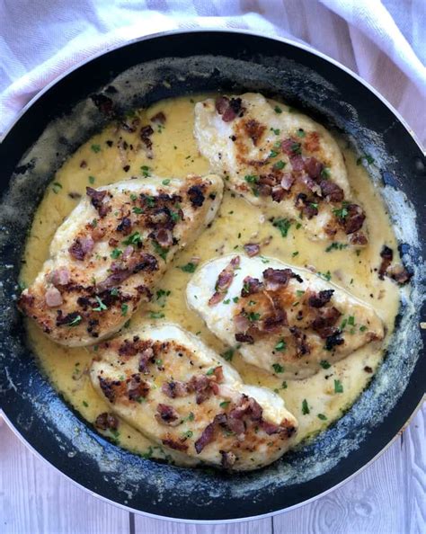 Creamy Garlic Bacon Chicken Just A Mums Kitchen