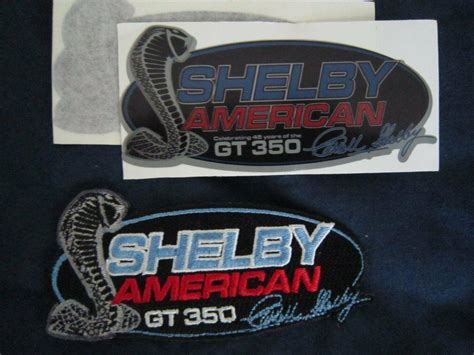 Shelby Gt350 Patch And Decals Shelby American Factory Items Carroll Ford