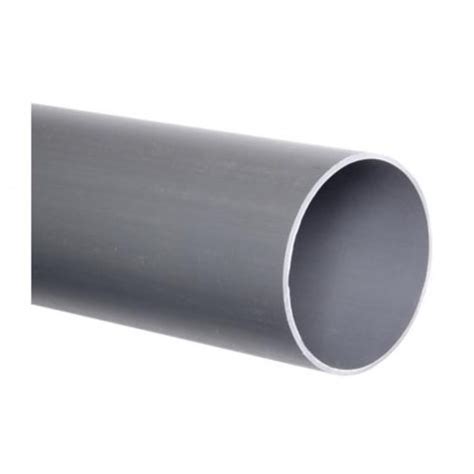 Tubo Pvc Gris Oscuro X Mt