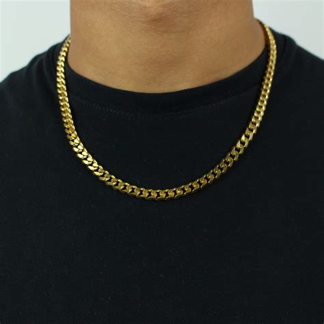 Mm Curb Link Chain In Gold Jewlz Express