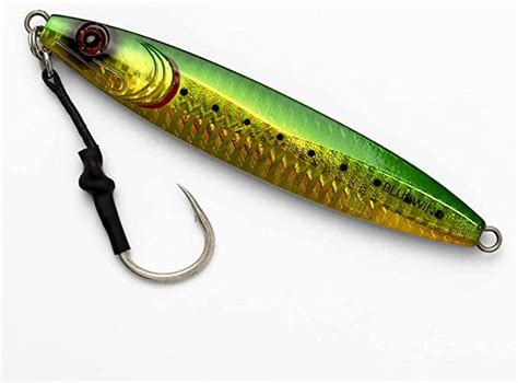 Bluewing Fishing Lures Slow Pitch Jig Flat Fall Jigging Pitching Lures