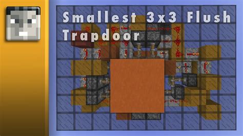 Minecraft 18 Smallest 3x3 Flush Trapdoor 400 Subscribers Special