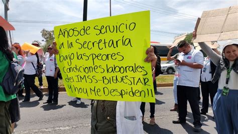 En espera de contrato médicos del IMSS Bienestar despedidos sacrifican