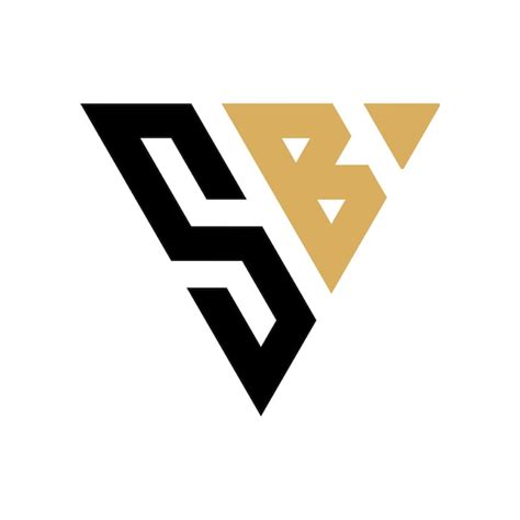 Premium Vector Initial Sb Triangle Logo Design