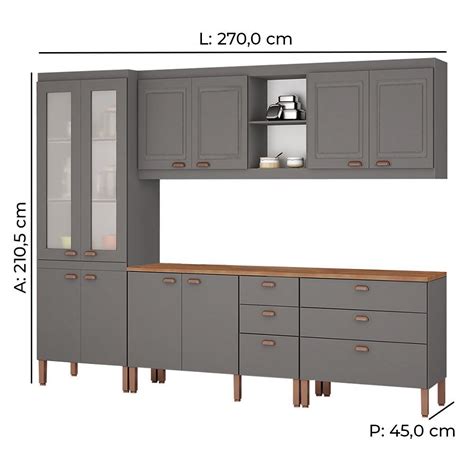 Cozinha Completa Modulada J Ssica Tuboarte Mdf Premium