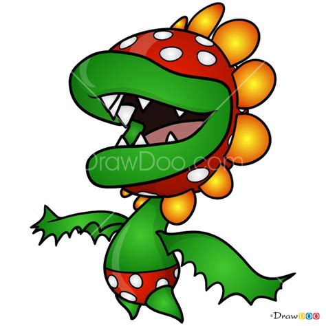 How To Draw Petey Piranha Super Mario