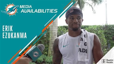 WR Erik Ezukanma Meets With The Media Miami Dolphins Training Camp