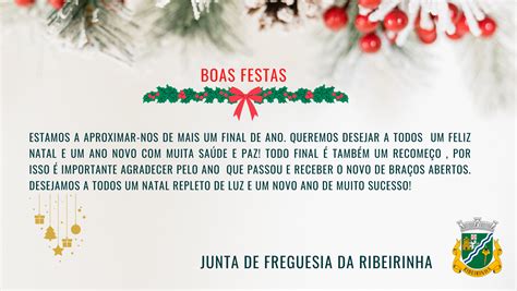 A Junta De Freguesia Da Ribeirinha Deseja Vos Um Feliz Natal E Um