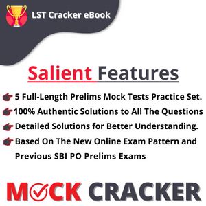 Sbi Po Prelims Mock Test Cracker Ebook Lets Study Together