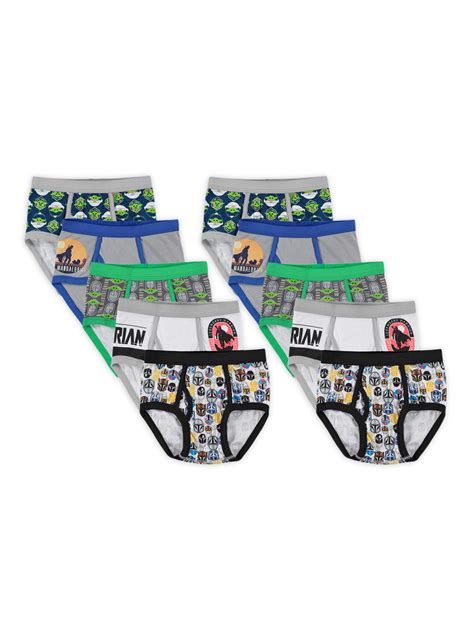 Mandalorian Boys Underwear, 10 Pack Briefs Sizes 4 - 8 - Walmart.com