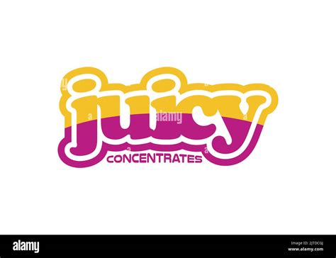 Juicy Concentrates Logo Design Template JUICY Emblem Logo Stock Vector Image & Art - Alamy