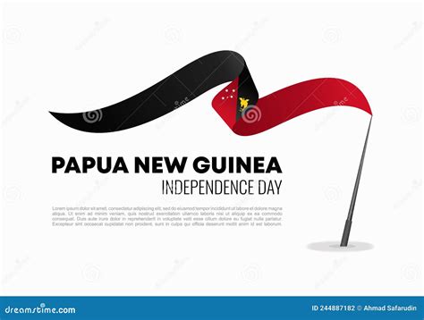 Papua New Guinea Independence Day Background Banner Poster For National