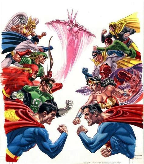 Jla Vs Jsa By Jerry Ordway Jerryordway Justiceleague Jl Jla