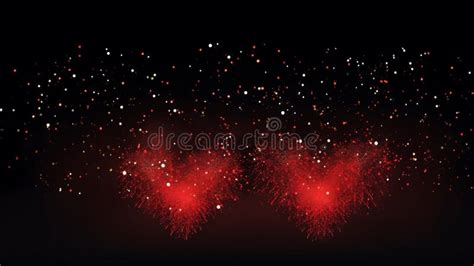 Heart in the Fireworks of Night Stock Photo - Image of heart, fireworks ...