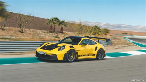 Porsche Gt Rs My Color Racing Yellow Front Three Quarter