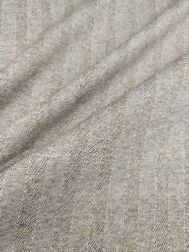 Polyester Sbiotex Tweed Jacquard Knit Fabric Beigejsp White For