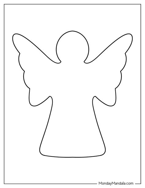 Angel Templates For Christmas Crafts