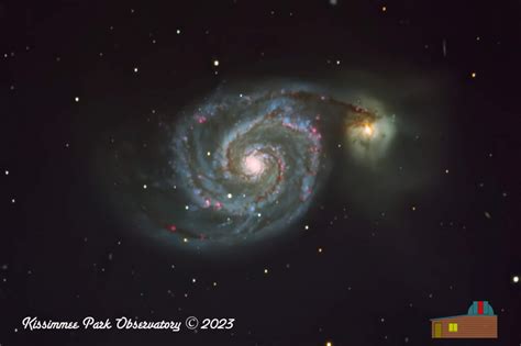 Digital Image The Whirlpool Galaxy Kissimmee Park Observatory