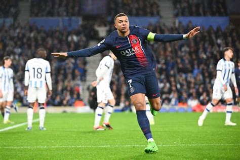 Real Sociedad PSG avec Mbappé et sans trembler Paris file en quarts