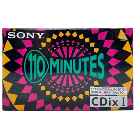 Sony Cdix I 110 1991 Jpn Audiokazety Mc Kazety Prodej