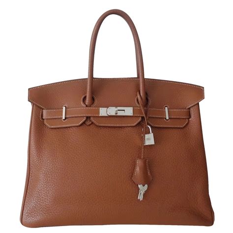 Herm S Sac Hermes Birkin Gold Cuir Ref Joli Closet