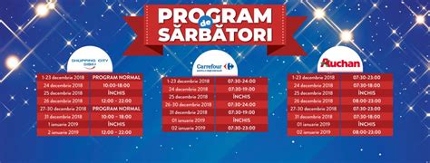 Programul de sărbători al marilor magazine din Sibiu