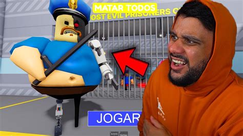 Policial Peid O Barry Virou Cyborg No Roblox Youtube