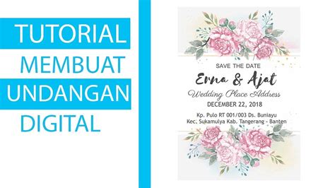 Cara Membuat Undangan Pernikahan Digital Ilustrasi