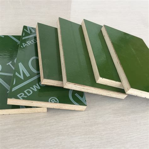 Green PP Plastic Film Faced Plywood Marine Plywood For Building