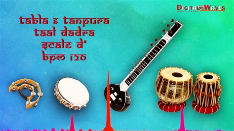 Slow Tabla Beat Gazal Style Tabla Dadra Taal Beat Scale D 120 BPM