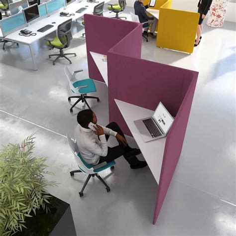 Triangle Private Working Booths Individual Work Space Organic