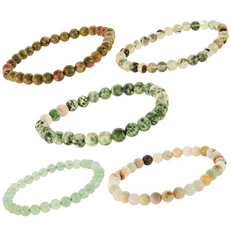 Multi Gemstone Set Of 5 Stretchable Bracelet Atgw 29750cts Gemporia