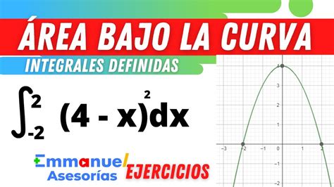 CÁLCULO Integral Aplicación con Integrales Calcular el Área bajo la