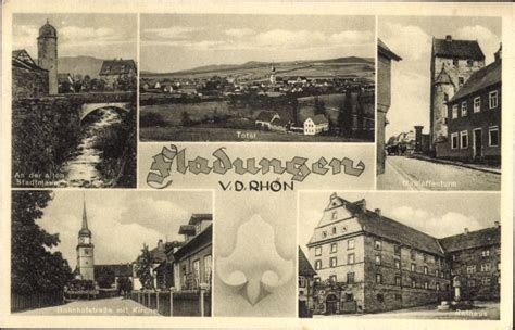 Ansichtskarte Postkarte Fladungen von der Rhön Alte akpool de