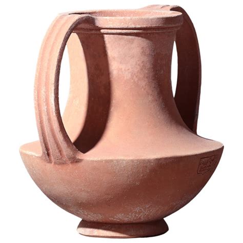 Große Impruneta Anfore Anfora Nettuno Terracotta und Marmor