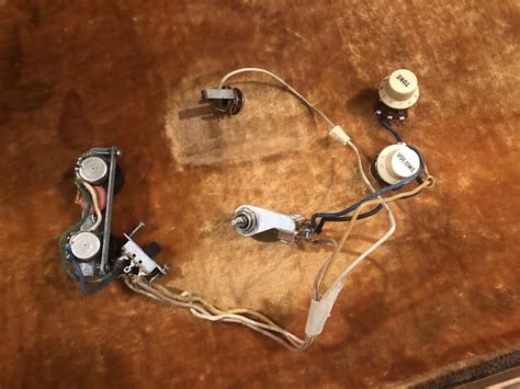 Vintage Fender Jazzmaster Wiring Harness W Knobs 1964 Reverb