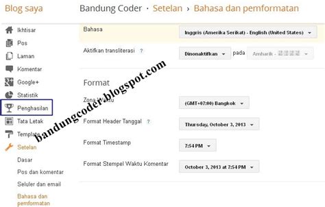 Cara Menampilkan Tab Penghasilan Google Adsense Pada Dashboard Blogger