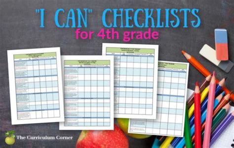 Updated 4th Grade Ccss And I Can Checklists The Curriculum Corner 4 5 6