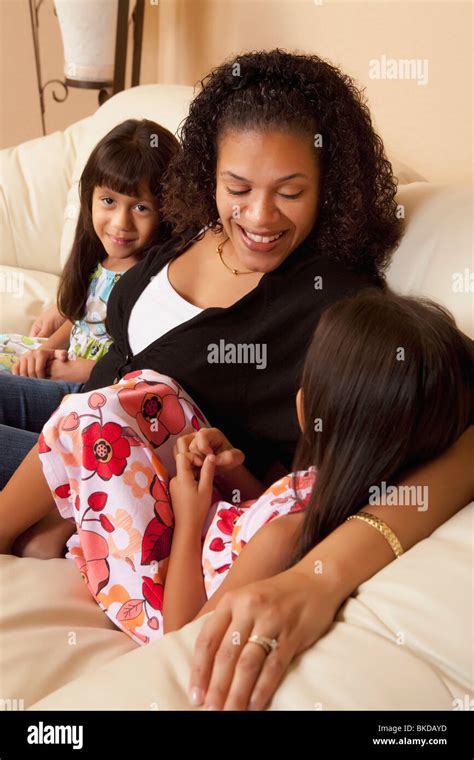 Mother And Daughters Stock Photo Alamy