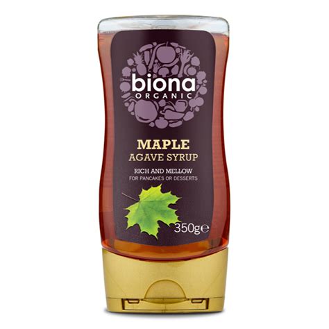 Biona Organic Rich And Mellow Maple Agave Syrup 350g Navesu Naturally Vegan Supermarket