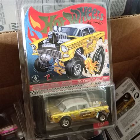 Hot Wheels RLC Chevy Gasser Bel Air Dirty Blonde Gold Shopee Malaysia