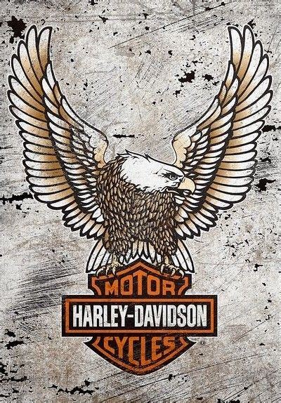 An Eagle With The Words Harley Davidson Cycles On It S Back And Wings