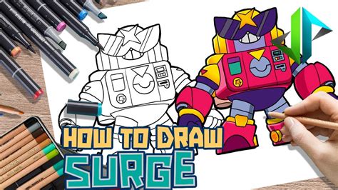 Drawpedia How To Draw Surge From Brawl Stars Step By Step Drawing