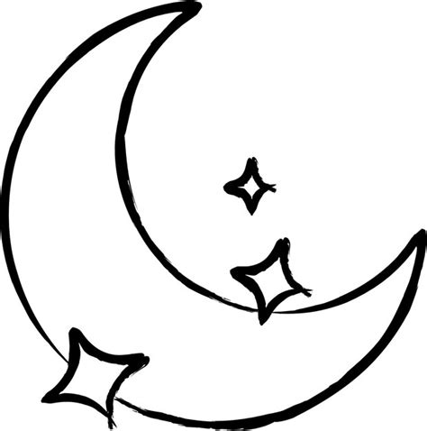 Premium Vector Moon Hand Drawn Vector Illustrations