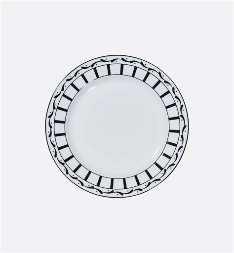 Plat Rond Creux Monsieur Dior Blanc Et Noir Dior