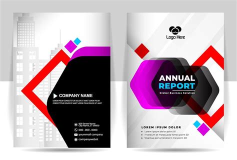 Annual Report Creative Portfolio Business Brochure Template Corporate Flyer Brochure Cover