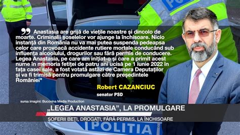 Legea Anastasia La Promulgare Oferii Be I Droga I F R Permis